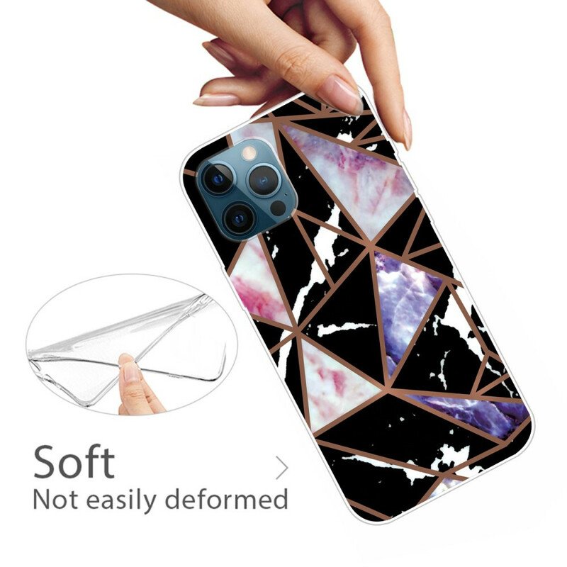 Skal iPhone 13 Pro Variabel Geometrisk Marmor