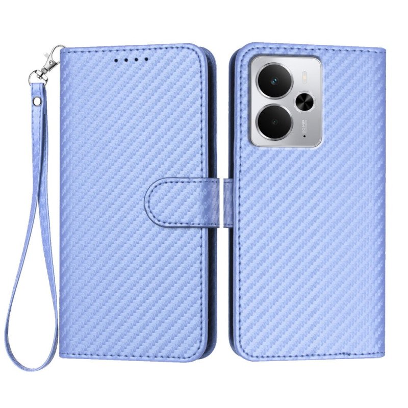 Fodral Realme 14 5g Kolfiber Med Rem