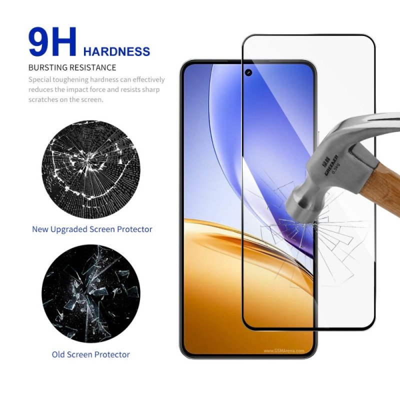 Heltäckande Skärmskydd I Härdat Glas För Realme 14 5g