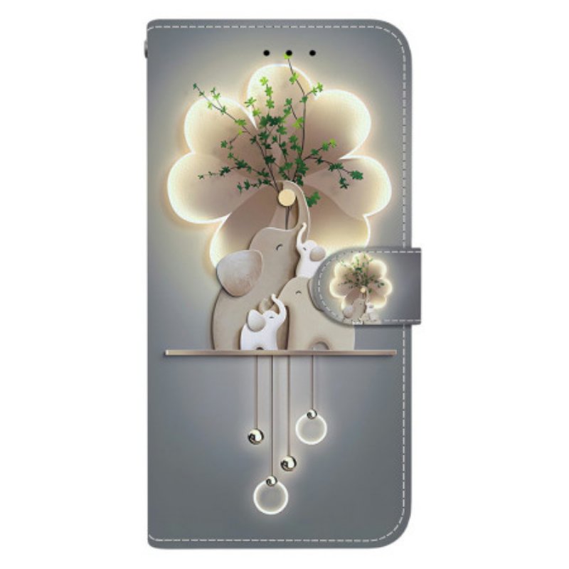 Läderfodral Realme 14 5g Telefonfodral Elefant