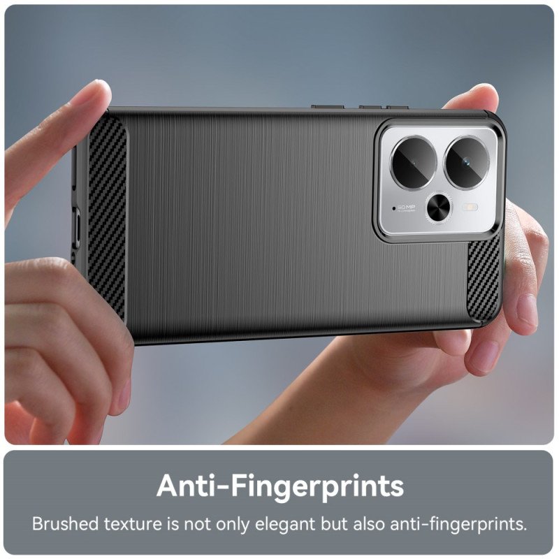 Skal För Realme 14 5g Borstad Kolfiber