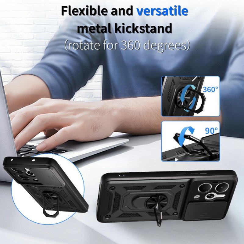 Skal För Realme 14 5g Skjutbar Stängning För Kamera Och Stativ