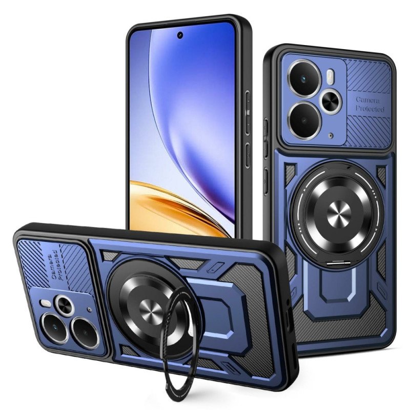 Skal Realme 14 5g Telefonfodral Magnetisk Med Roterande Stativ
