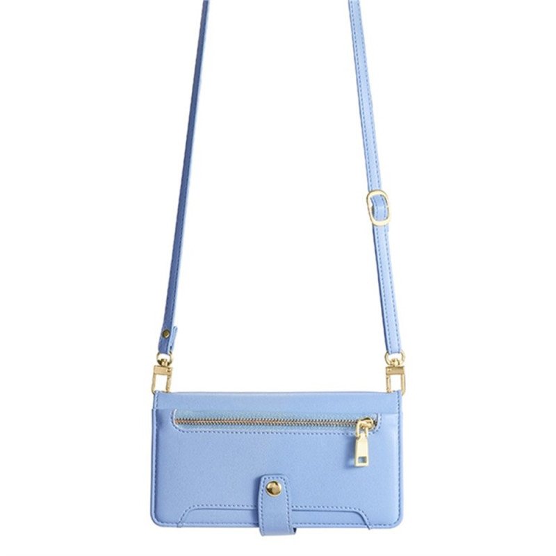 Skyddsfodral Realme 14 5g Plånbok Med Dragkedja Rem Och Axelrem