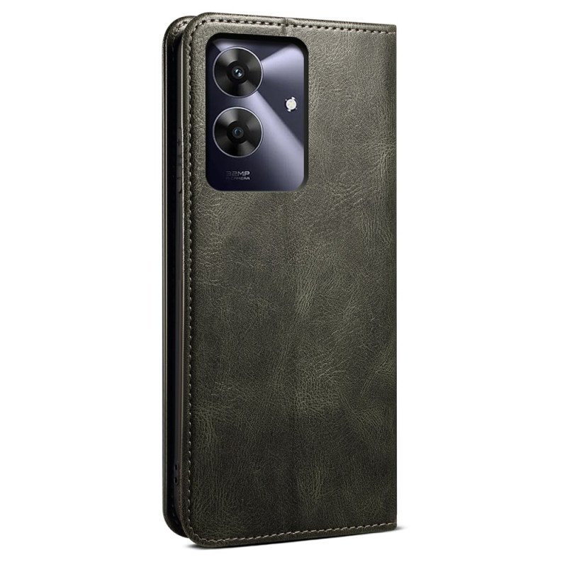 Folio-fodral Realme Note 60x Vaxat Konstläder