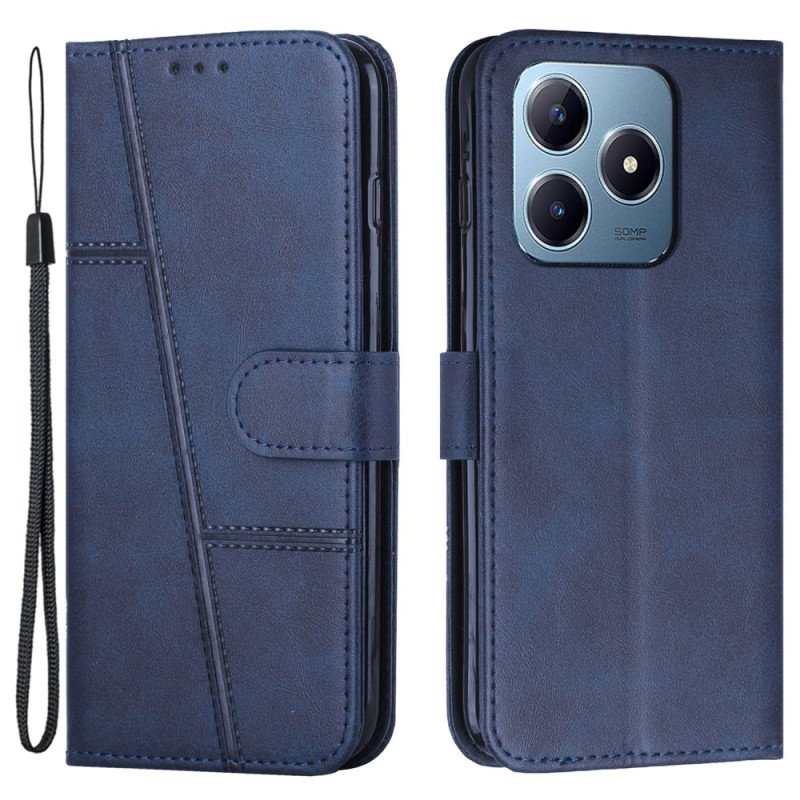 Läderfodral Realme Note 60x Telefonfodral Affärsstil