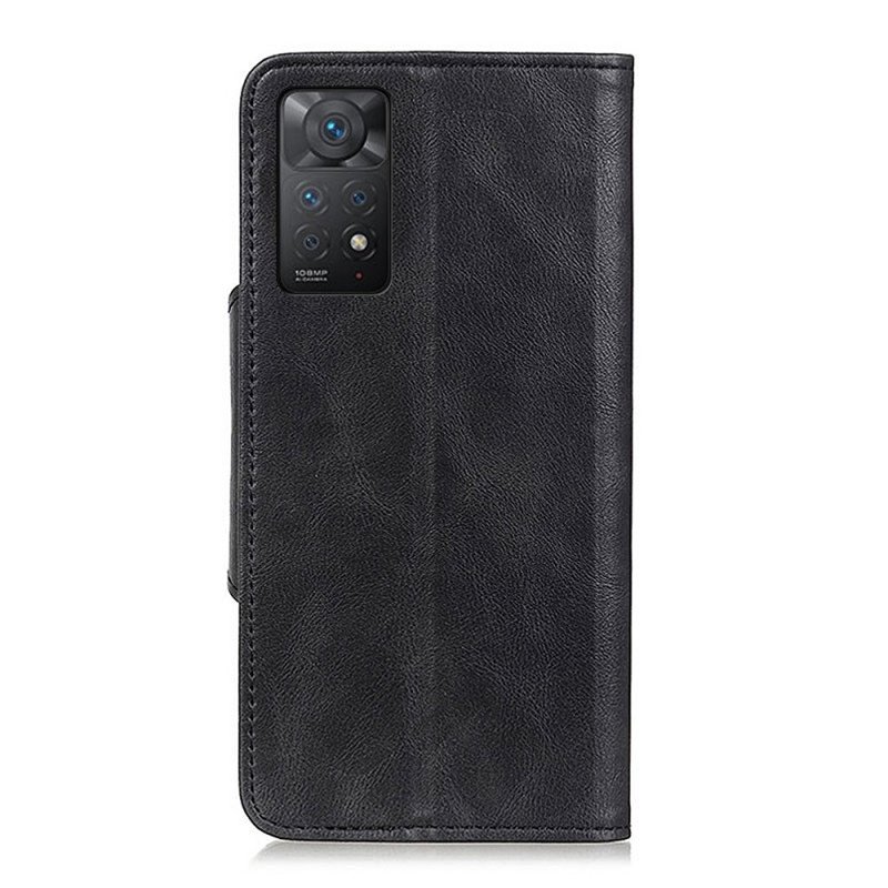 Folio-fodral Xiaomi Redmi Note 11 Pro / 11 Pro 5G Knapp I Konstläder