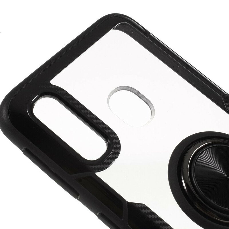 Skal Samsung Galaxy A30 Transparent Med Ring-support