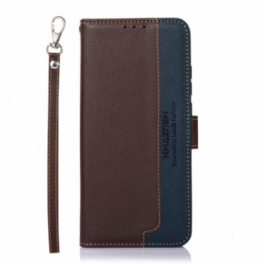 Fodral Moto G60S Lychee Style Rfid Khazneh