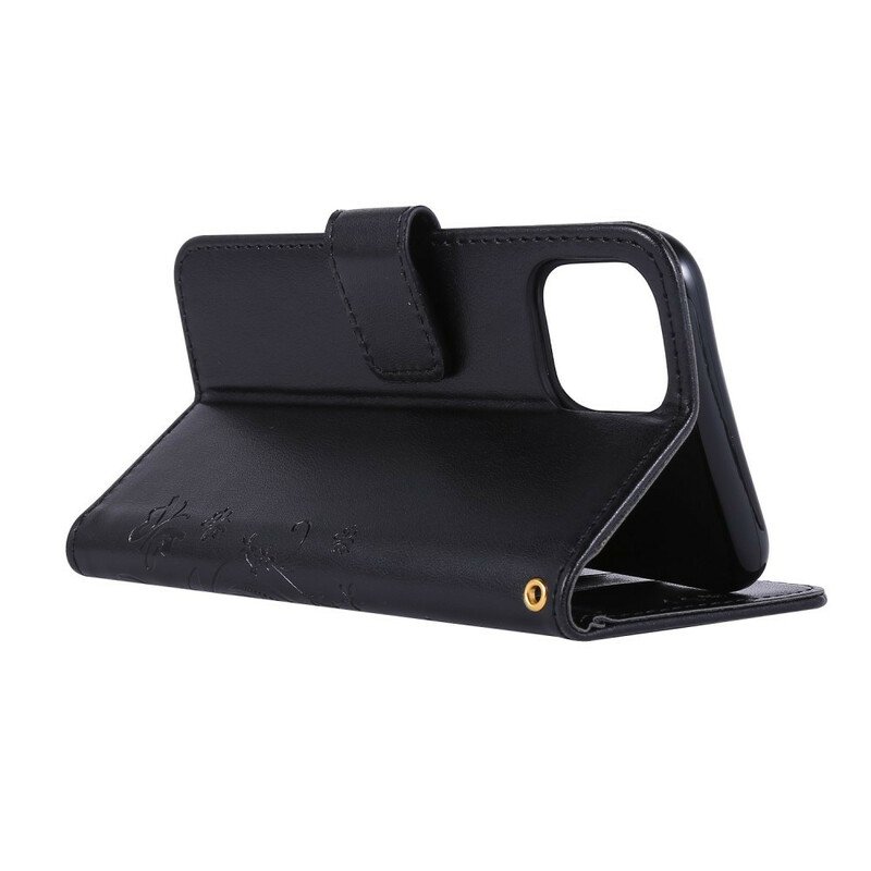 Fodral iPhone 11 Fjärilar Och Blommor