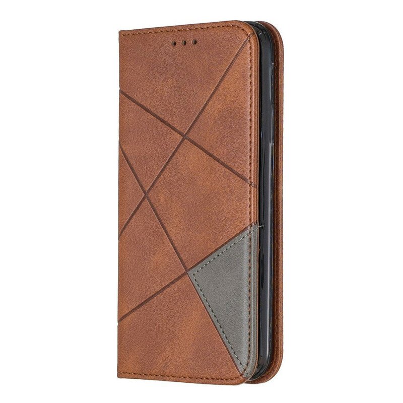 Folio-fodral iPhone 11 Läderfodral Artist Stil