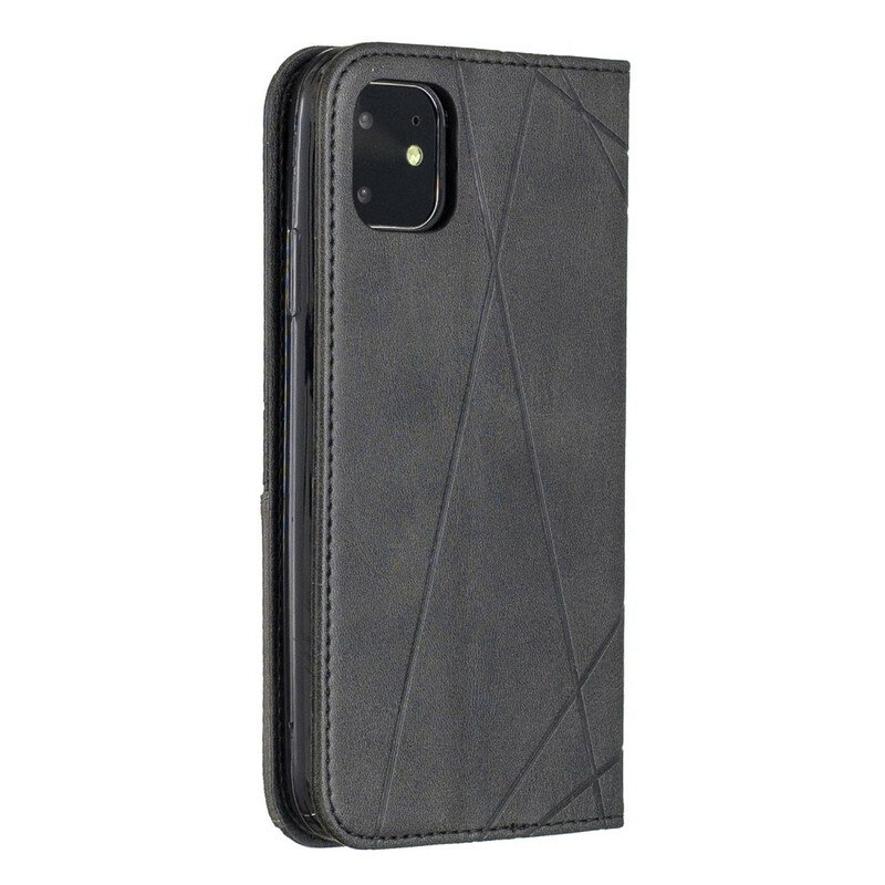 Folio-fodral iPhone 11 Läderfodral Artist Stil