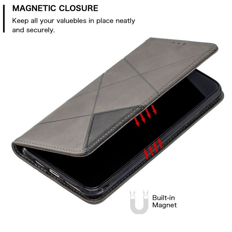 Folio-fodral iPhone 11 Läderfodral Artist Stil