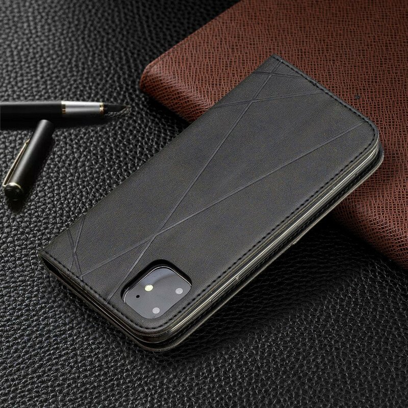 Folio-fodral iPhone 11 Läderfodral Artist Stil