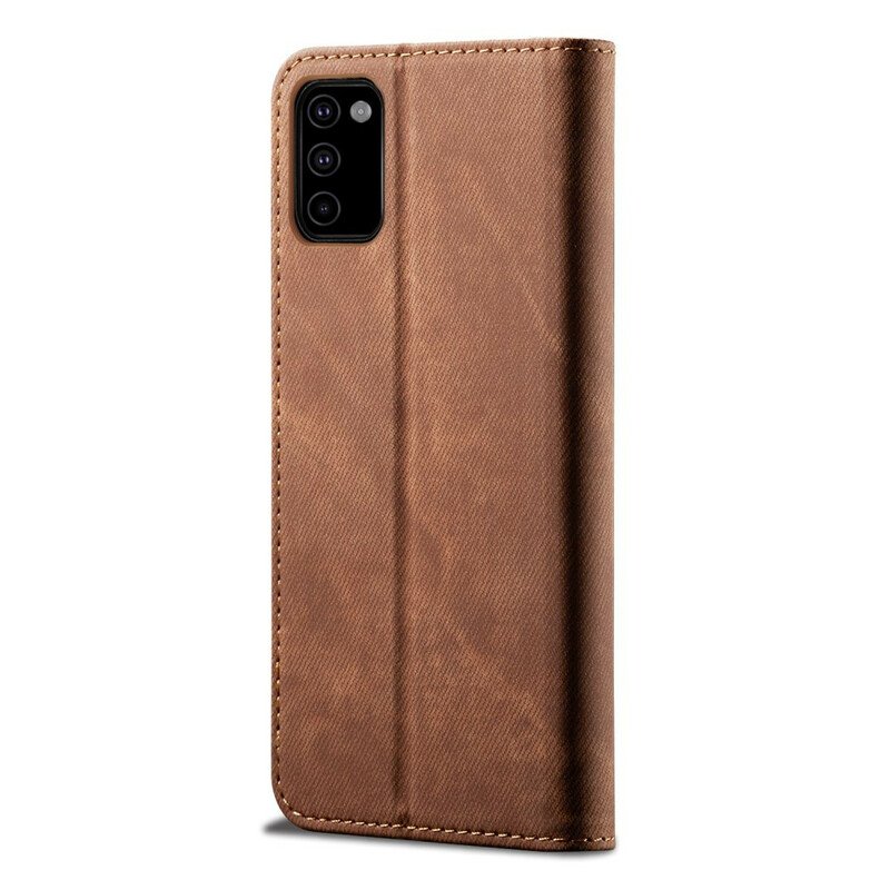 Folio-fodral Samsung Galaxy M51 Läderfodral Denim Tyg