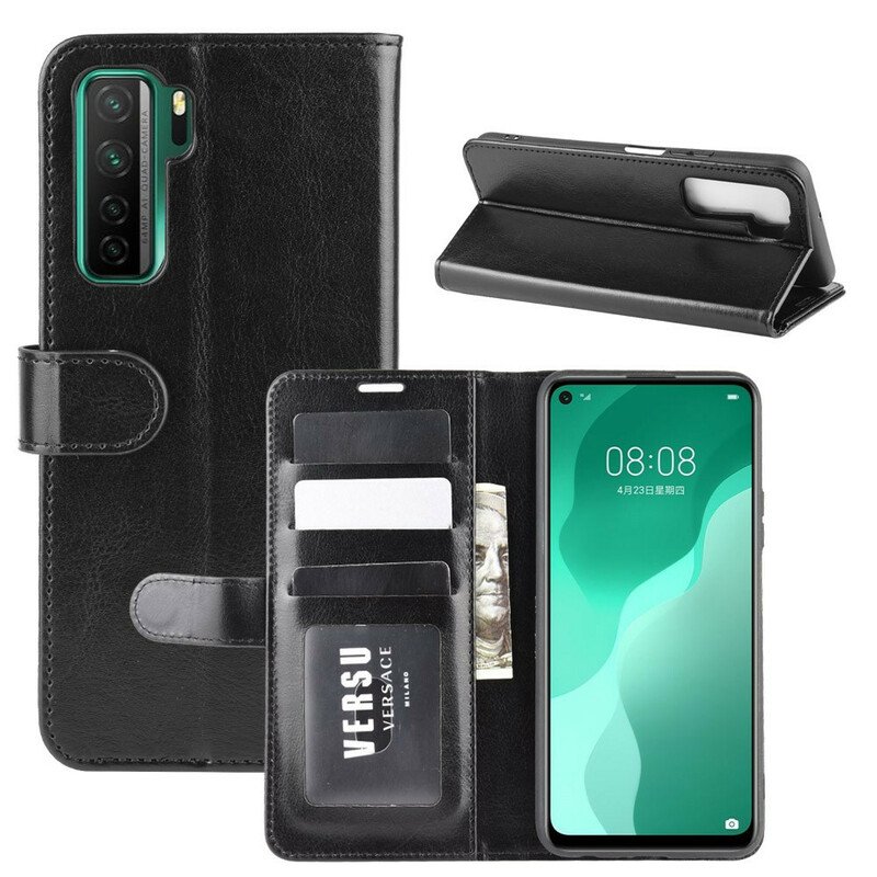 Folio-fodral Huawei P40 Lite 5G Fin Lädereffekt