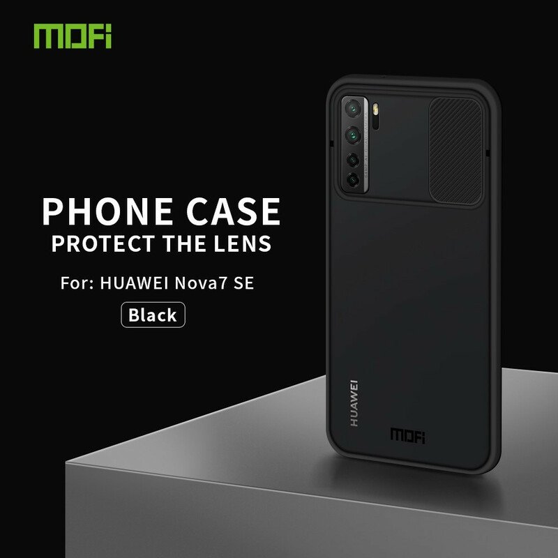 Mobilskal Huawei P40 Lite 5G Camshield Färgade Kanter Mofi