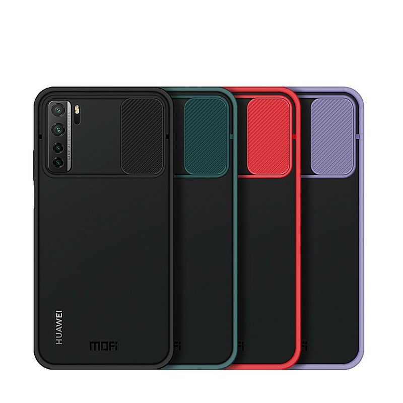 Mobilskal Huawei P40 Lite 5G Camshield Färgade Kanter Mofi