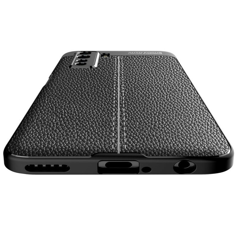Skal Huawei P40 Lite 5G Litchi Läder Textur