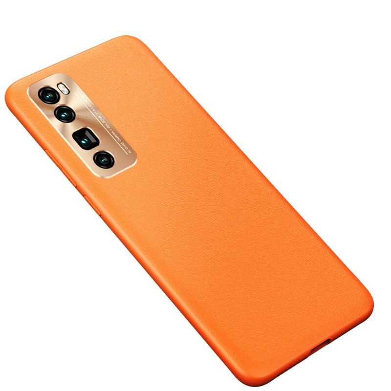 Skal Huawei P40 Lite 5G Stil Läderfärg