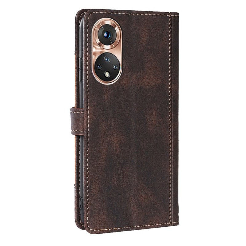 Fodral Huawei Nova 9 Faux Läder Bicolor Snygg