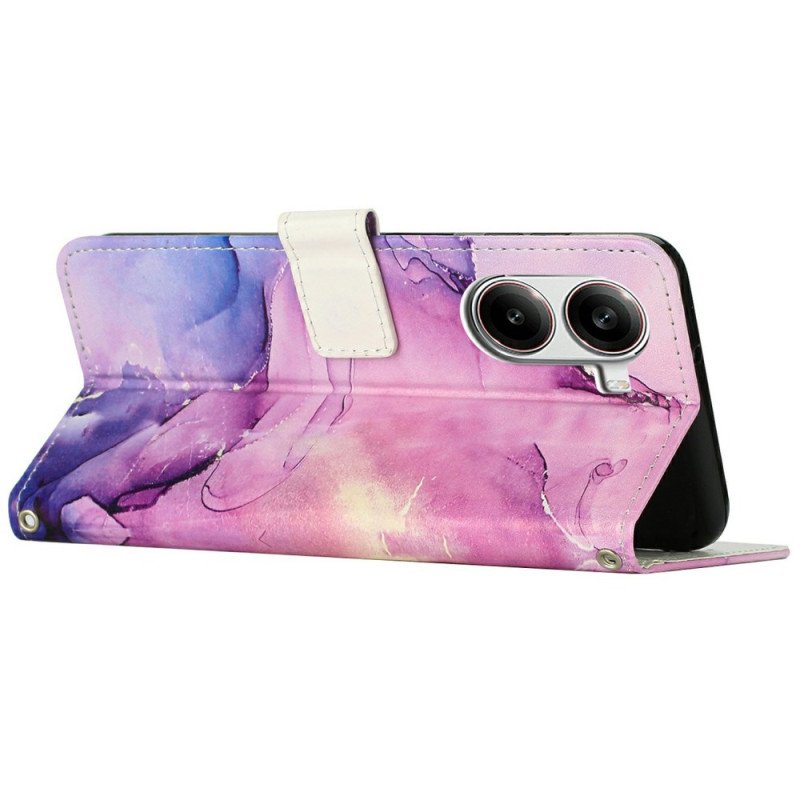 Fodral Poco X7 Pro 5g Marmoreffekt Med Rem