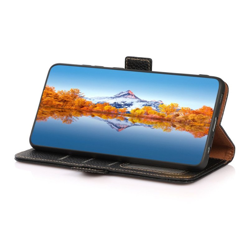 Folio-fodral Poco X7 Pro 5g Khazneh Litchiläder