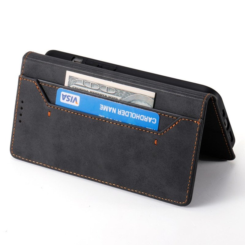 Folio-fodral Poco X7 Pro 5g Telefonfodral Vintage-lädereffekt