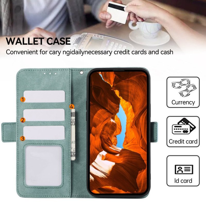 Läderfodral Poco X7 Pro 5g Telefonfodral Abeel Vintage Mockaeffekt