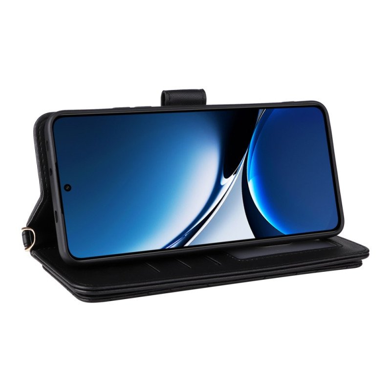 Läderfodral Poco X7 Pro 5g Telefonfodral Multifunktionell Quiltad