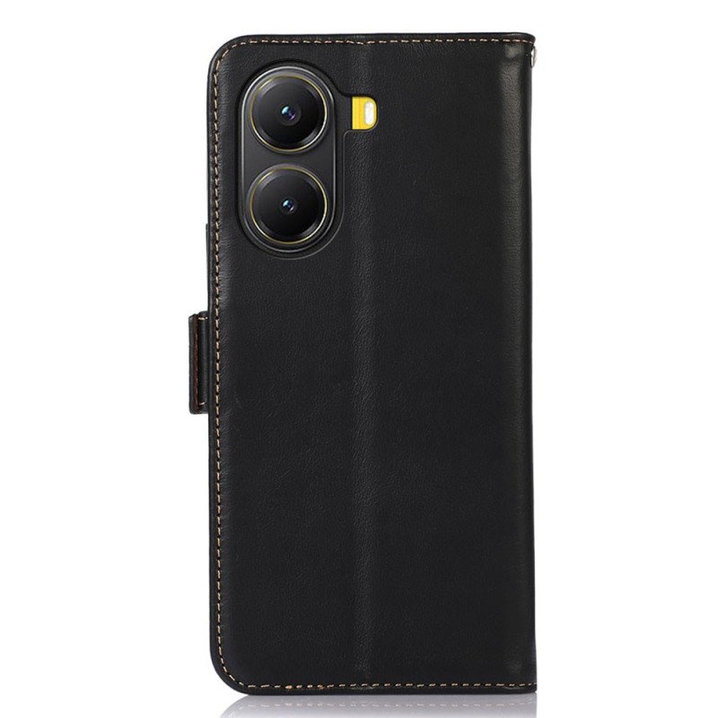 Läderfodral Poco X7 Pro 5g Telefonfodral Rfid-blockerande Läder