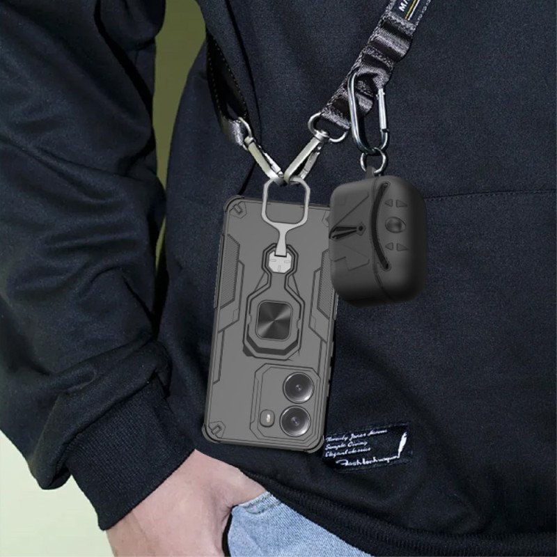 Skal För Poco X7 Pro 5g Stötsäkert Och Roterande Stativ