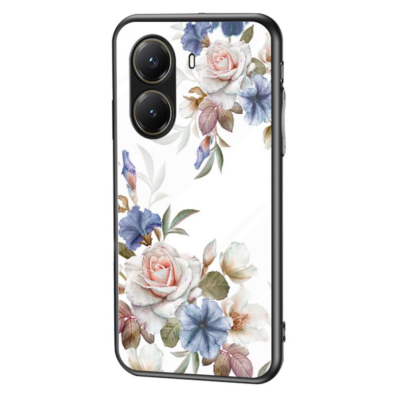 Skal Poco X7 Pro 5g Telefonfodral Blommönster I Härdat Glas