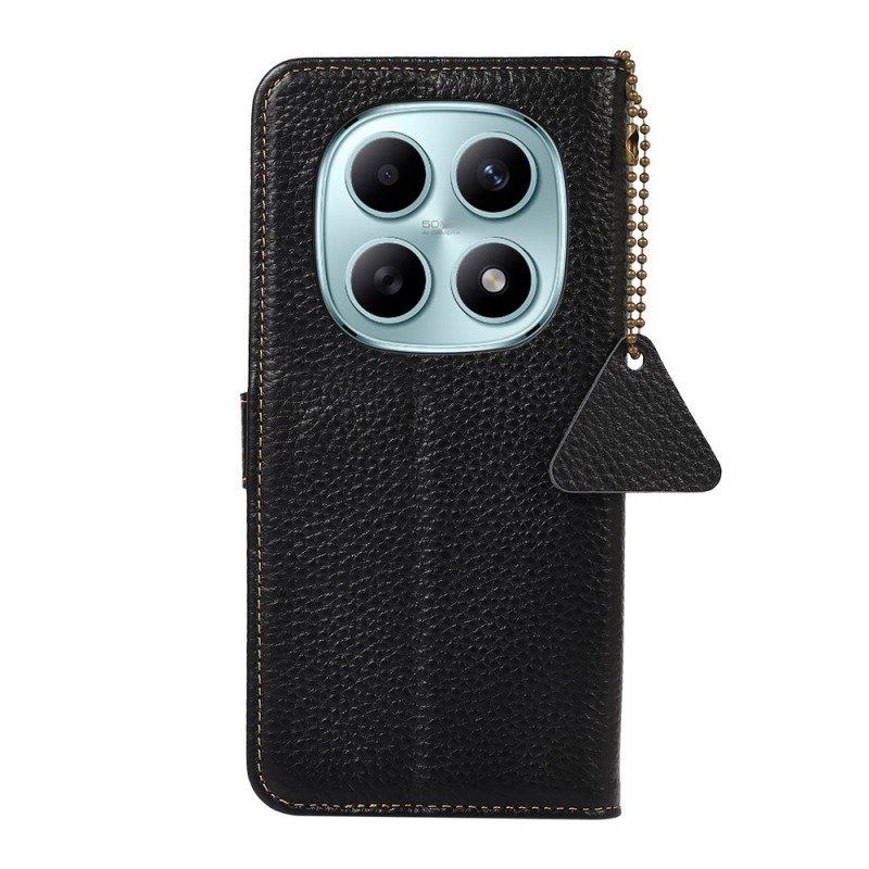 Fodral För Xiaomi Redmi Note 15 5g Rfid-blockerande Läder