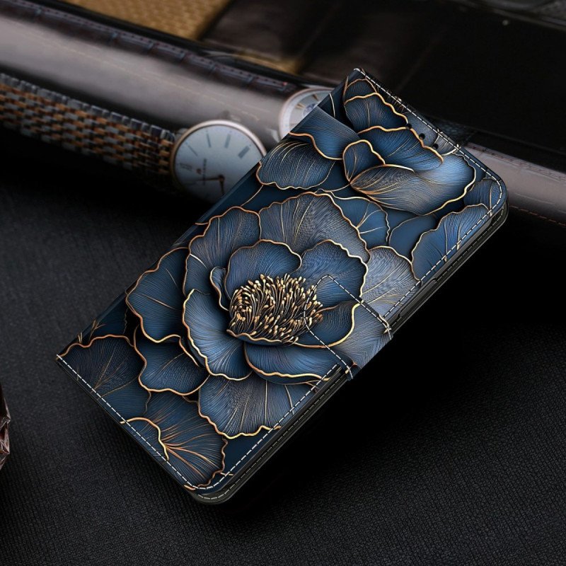 Fodral Xiaomi Redmi Note 15 5g Blå Och Guldpion