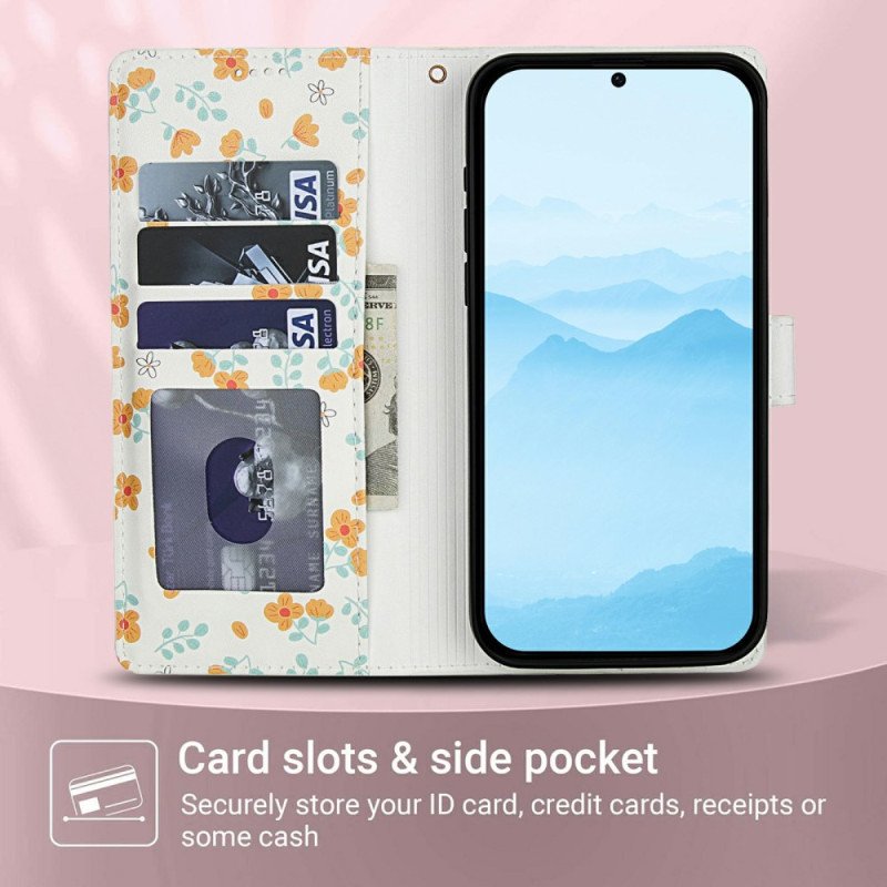 Fodral Xiaomi Redmi Note 15 5g Blommig Rem