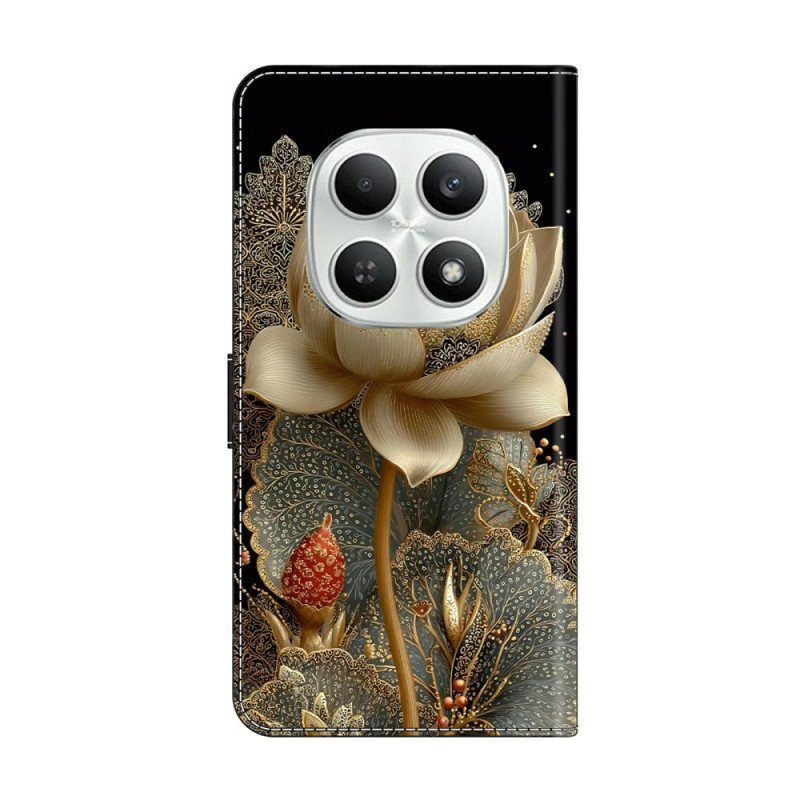 Fodral Xiaomi Redmi Note 15 5g Gyllene Lotus