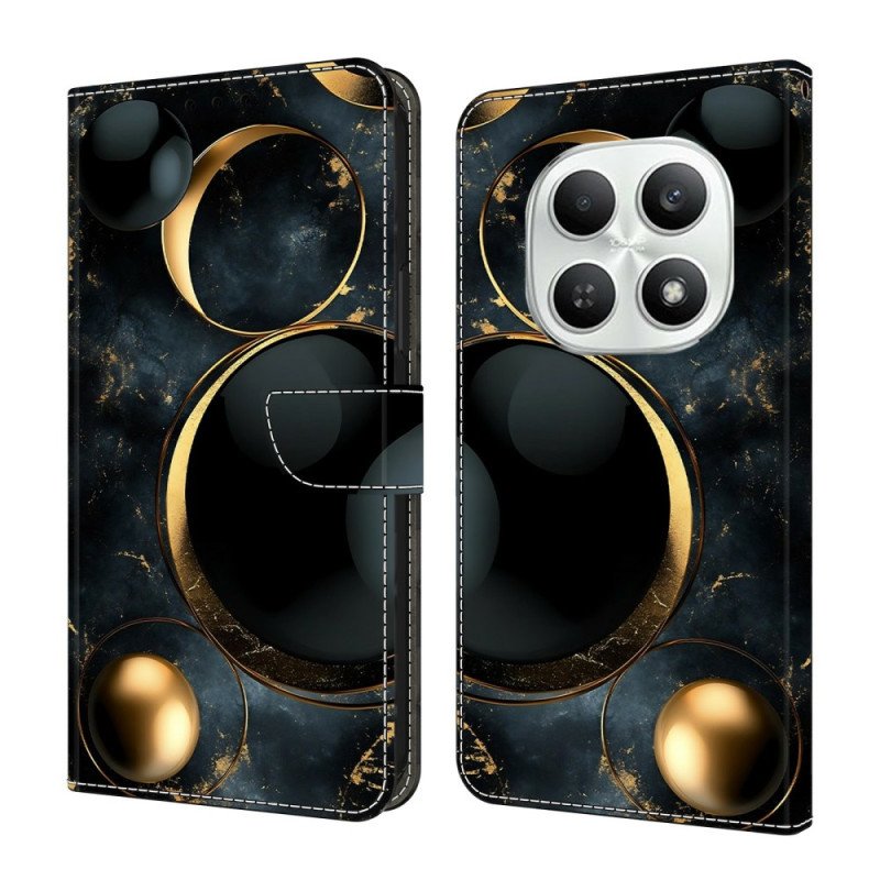 Fodral Xiaomi Redmi Note 15 5g Gyllene Ringar