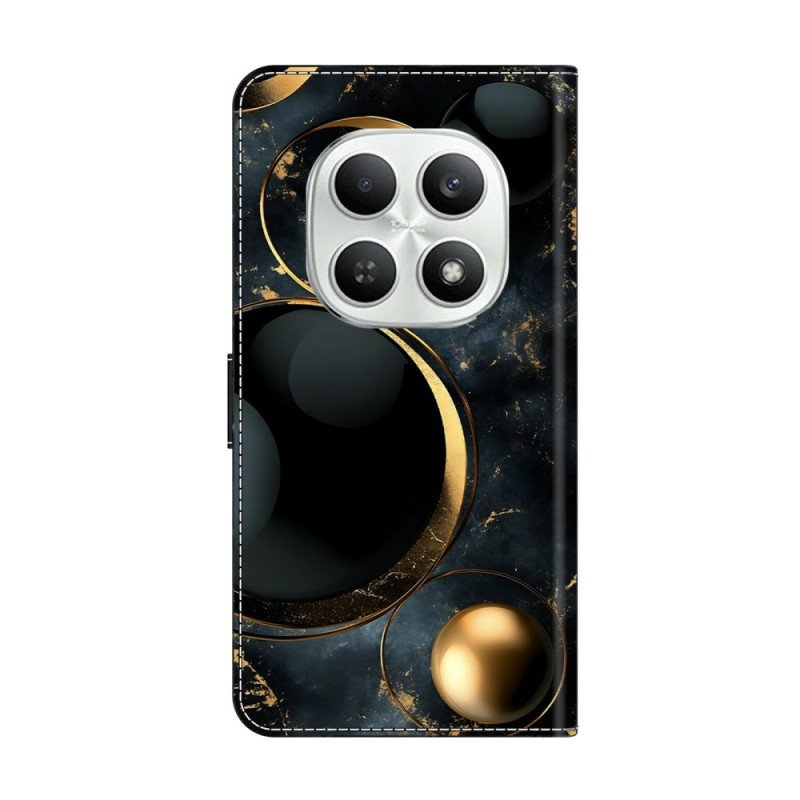 Fodral Xiaomi Redmi Note 15 5g Gyllene Ringar