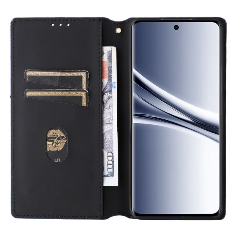 Folio-fodral Xiaomi Redmi Note 15 5g Telefonfodral Graverat Diamantmönster