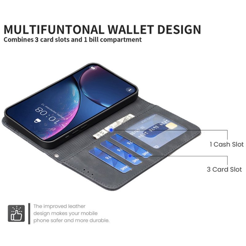 Läderfodral Xiaomi Redmi Note 15 5g Telefonfodral Binfen Färg Geometrisk