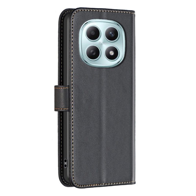 Läderfodral Xiaomi Redmi Note 15 5g Telefonfodral Binfen Färg Lädereffekt