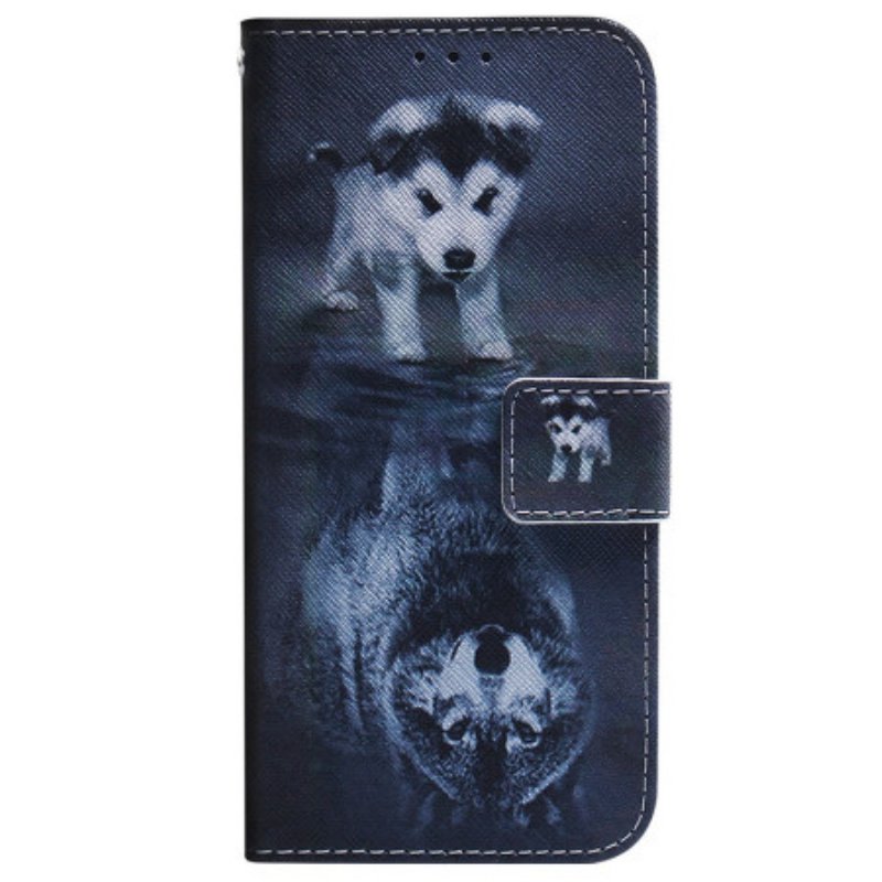 Läderfodral Xiaomi Redmi Note 15 5g Telefonfodral Dröm Om Valp