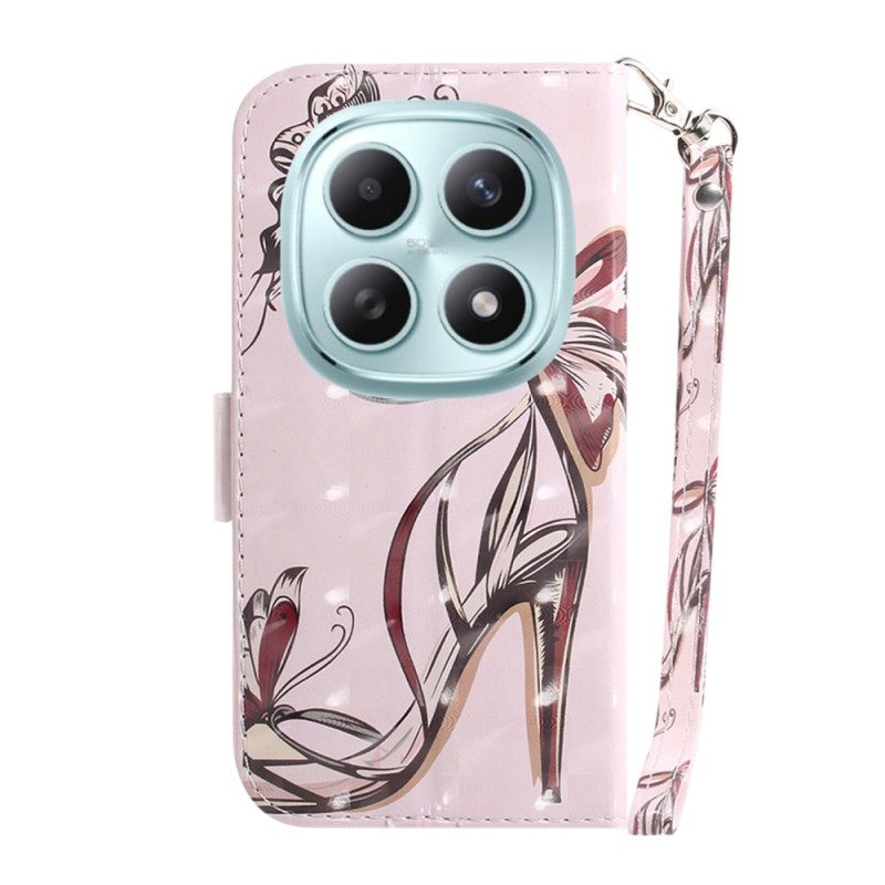 Läderfodral Xiaomi Redmi Note 15 5g Telefonfodral Höga Klackar