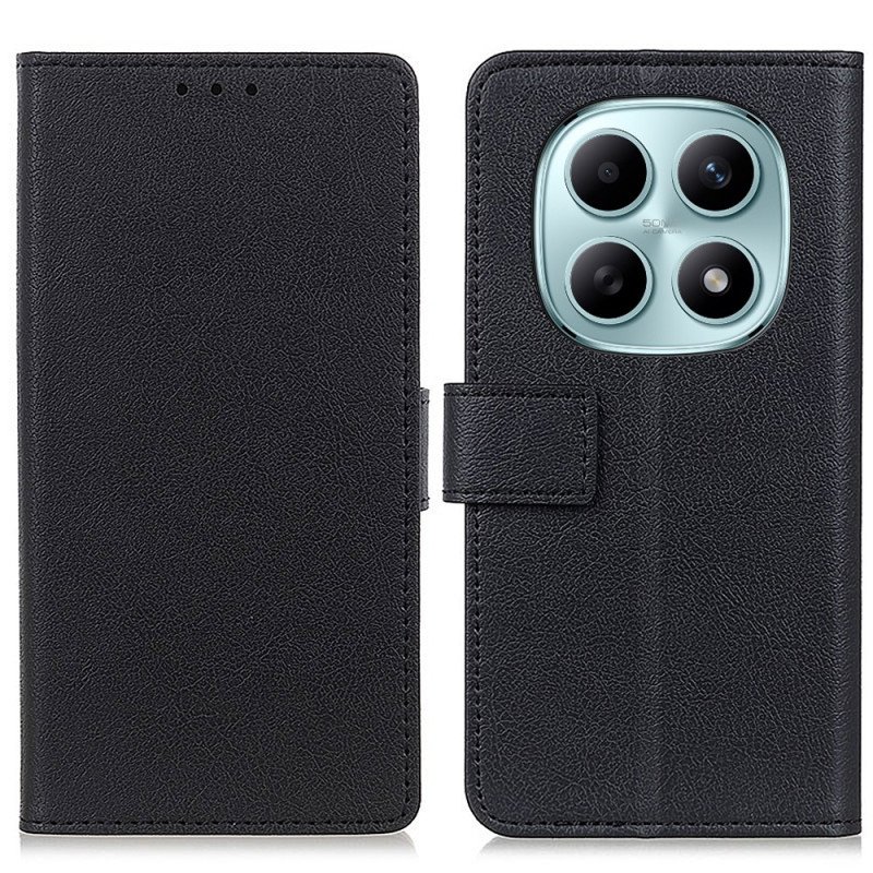 Läderfodral Xiaomi Redmi Note 15 5g Telefonfodral Klassiskt Konstläder