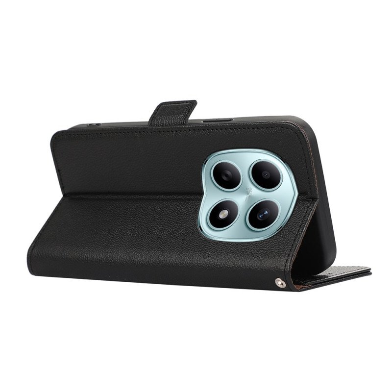 Läderfodral Xiaomi Redmi Note 15 5g Telefonfodral Rfid-skydd Abeel