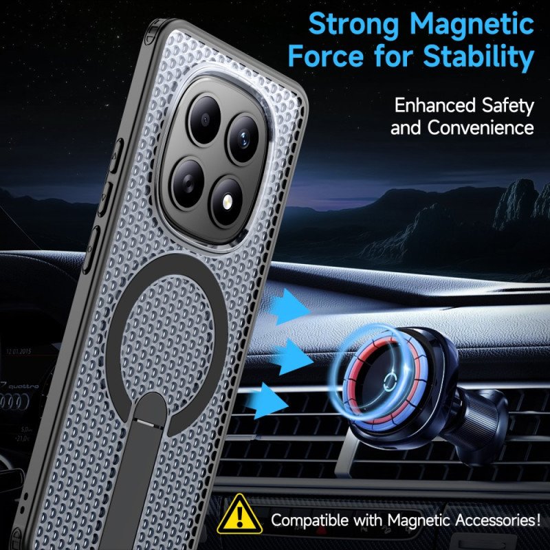 Läderfodral Xiaomi Redmi Note 15 5g Telefonfodral Rutnätsstruktur