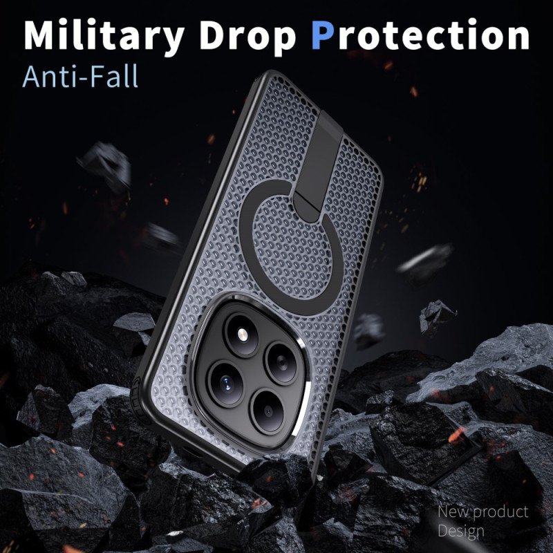 Läderfodral Xiaomi Redmi Note 15 5g Telefonfodral Rutnätsstruktur