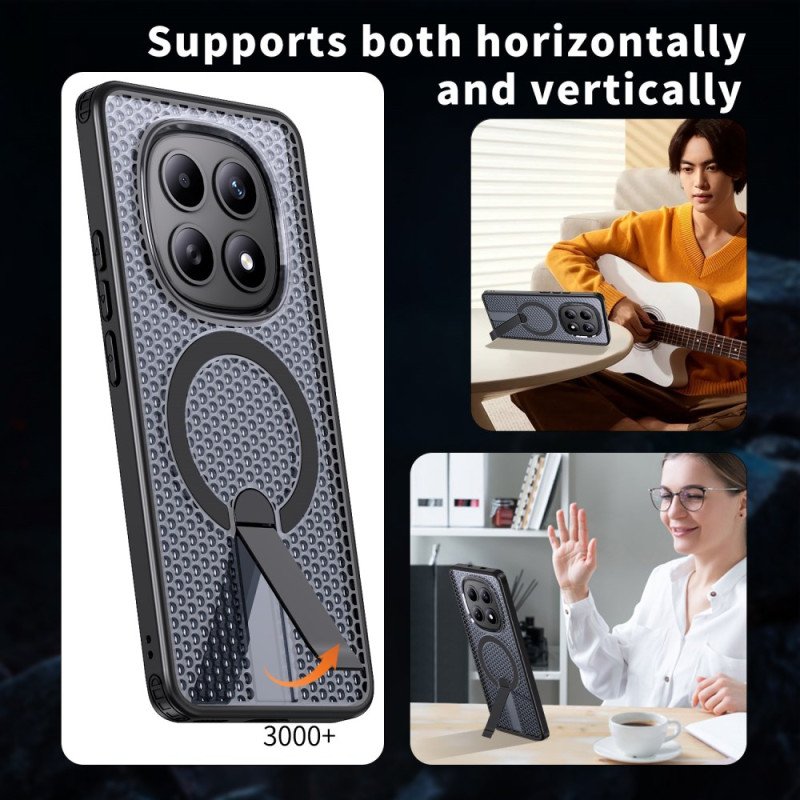 Läderfodral Xiaomi Redmi Note 15 5g Telefonfodral Rutnätsstruktur