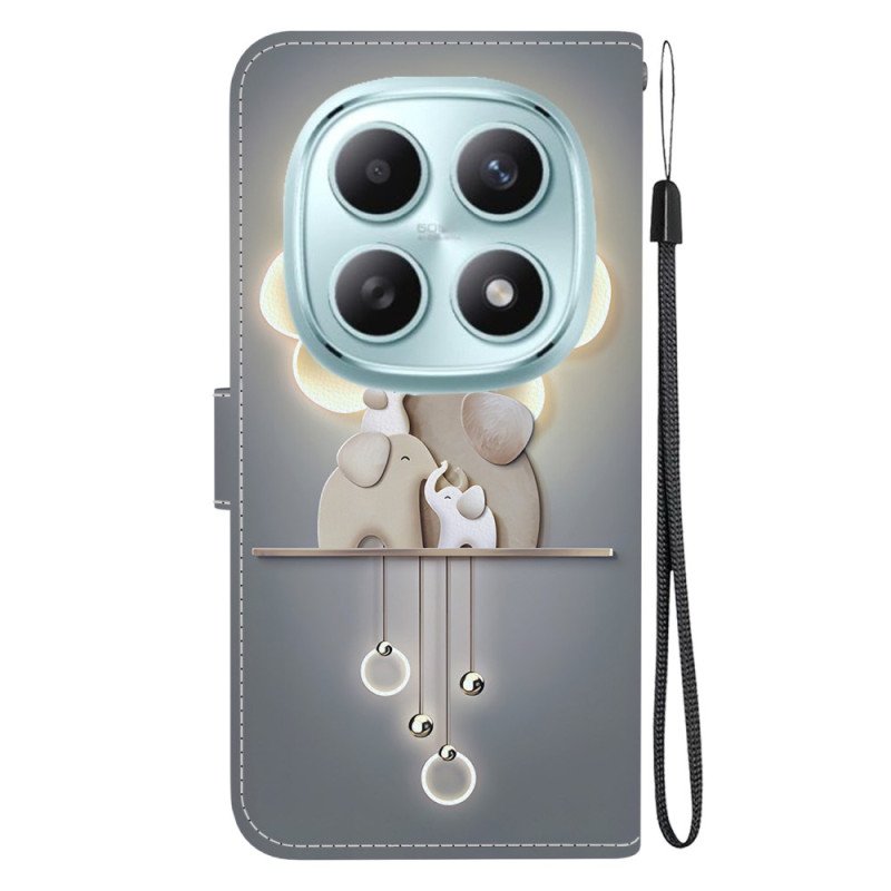 Läderfodral Xiaomi Redmi Note 15 5g Telefonfodral Tre Elefanter